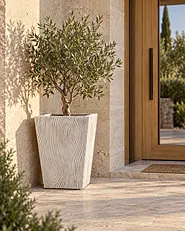 Cache-pot BAIHE 42 cm Beige clair_1175214