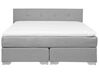 Fabric EU Super King Divan Bed Light Grey CONSUL_718326