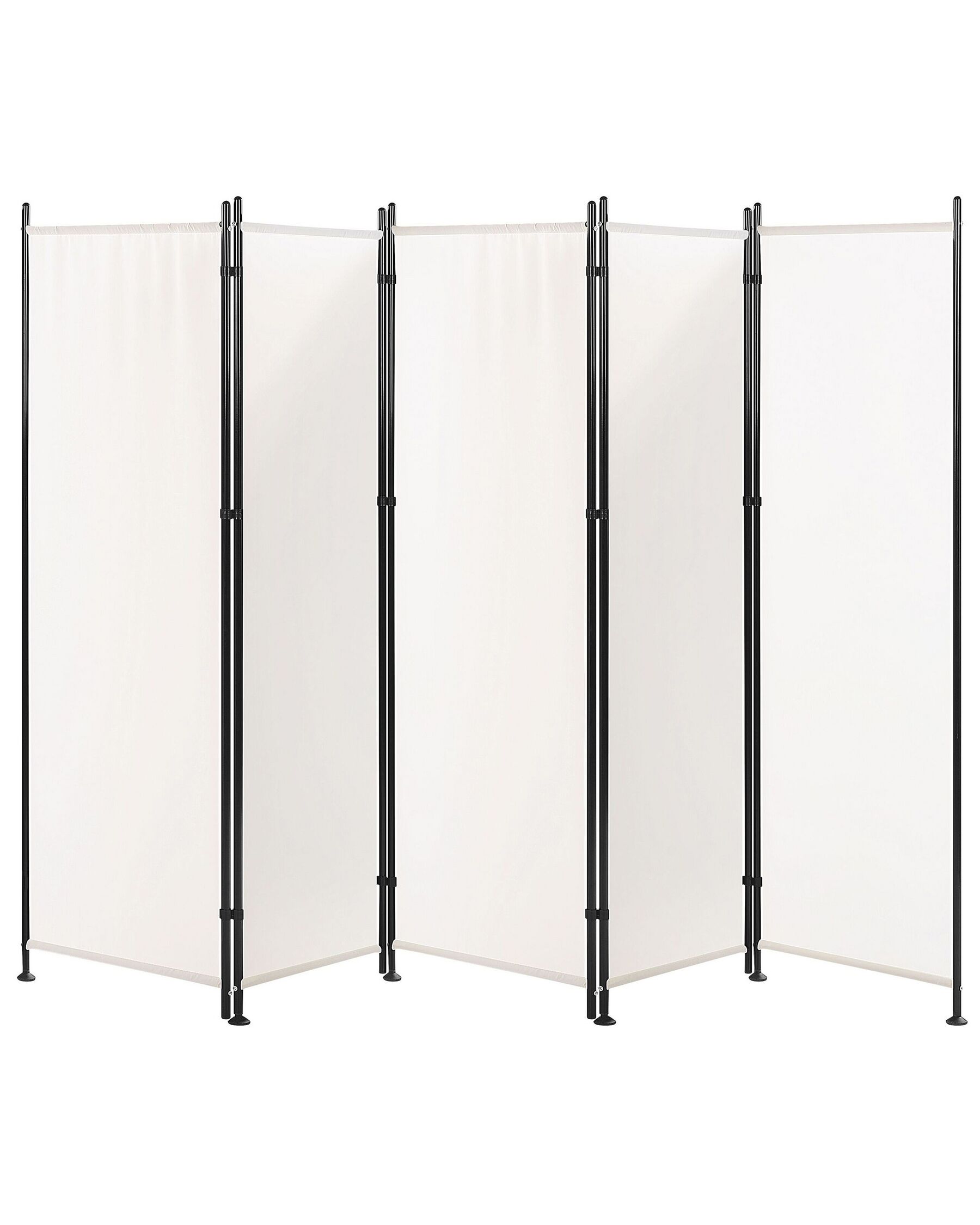 Folding 5 Panel Room Divider 270 x 170 cm White NARNI_802627