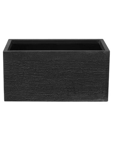 Blumentopf schwarz rechteckig 60 x 29 x 30 cm MYRA