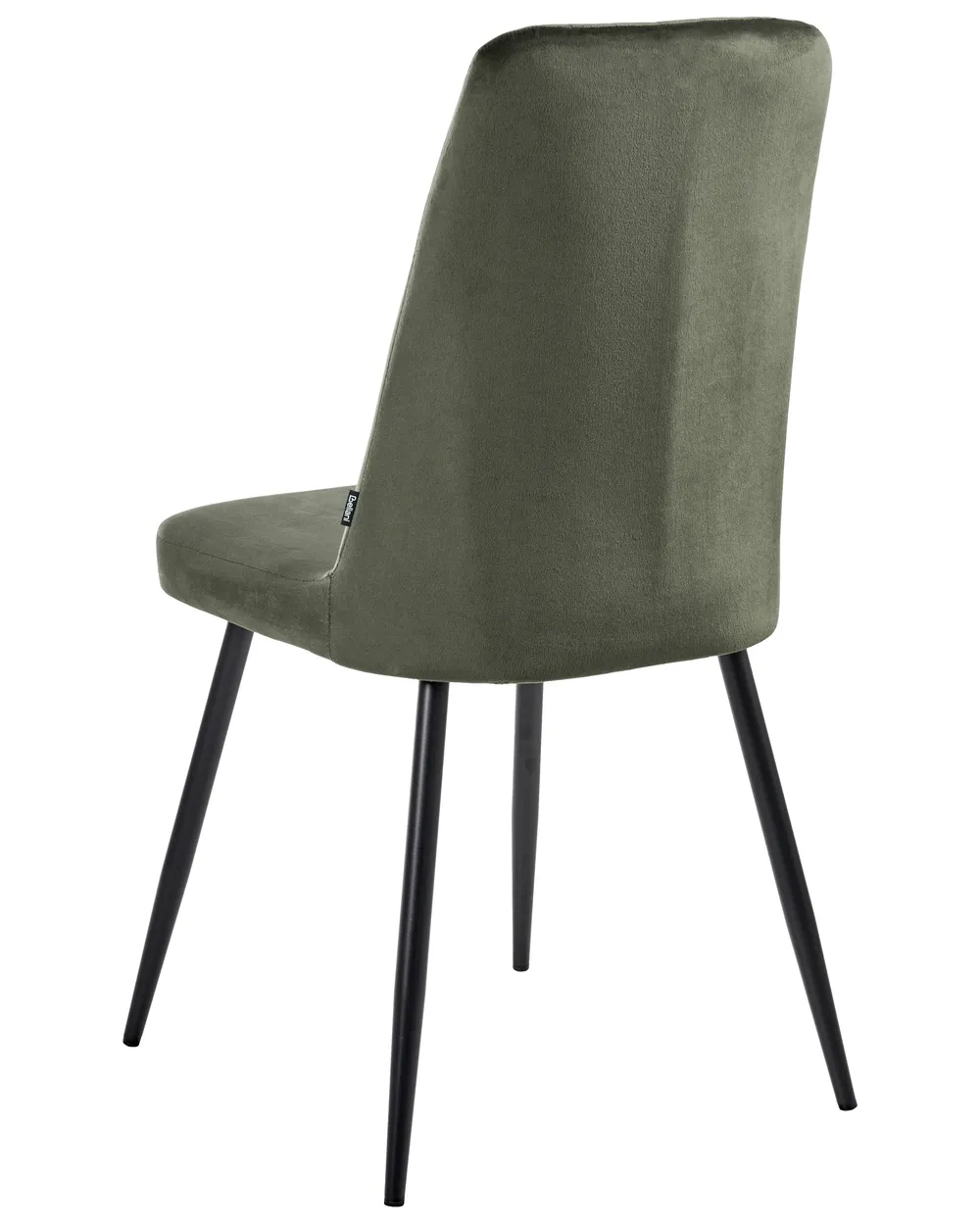 Set of 4 Dining Chairs KIRBY Velvet Dark Green_1024772