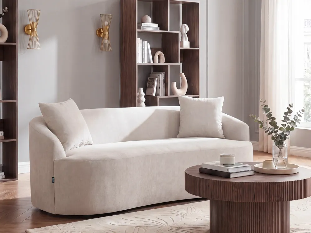 Sofa AMAL Stoff Hellbeige