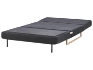 Sofa Bed 2 Seater JERSLEV Fabric Black_1012053