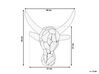 Wanddecoratie teakhout BULL HEAD_758685