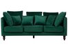 3 Seater Velvet Sofa Emerald Green FENSTAD_732123