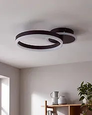 LED Ceiling Lamp GLYDE Metal Dark Brown_1185448