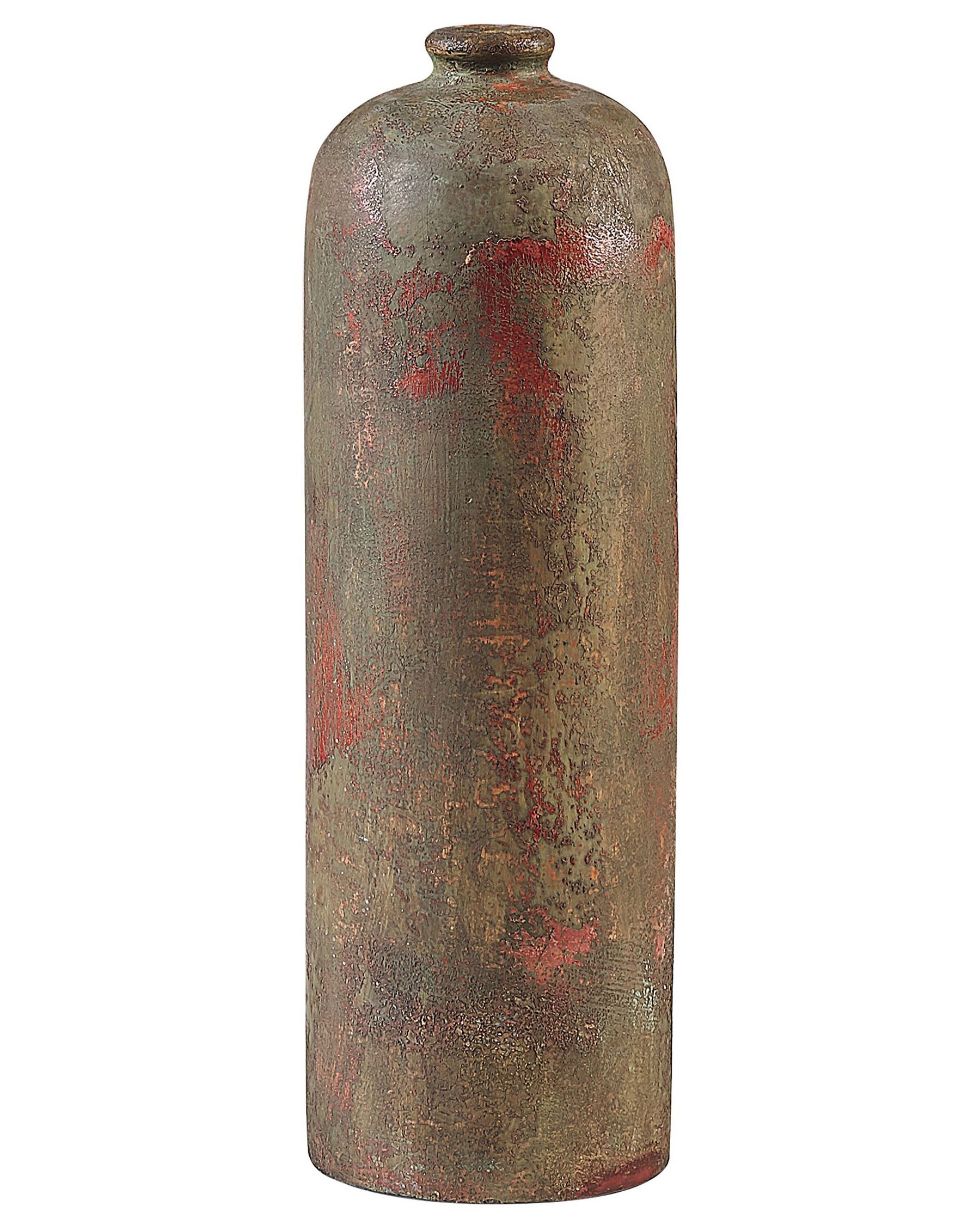 Vase décoratif vert et cuivré 41 cm UBEDA_791539