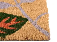 Doormat DAGATAN Multicolour 60 x 90 cm Leaf Coir_1012848