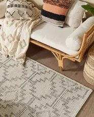 Tappeto URLA Beige 140 x 200 cm Lana_837535