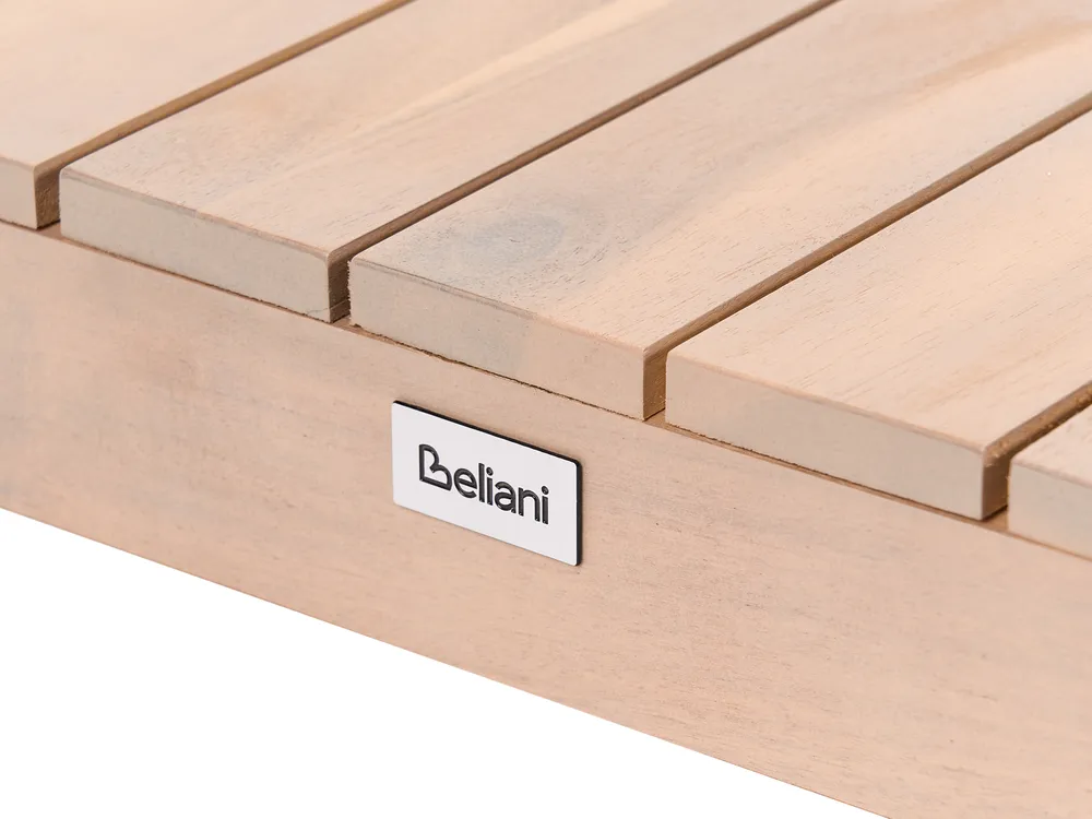 Set da giardino con tavolo 5 posti MARETTIMO Legno di acacia certificato Beige_1154166