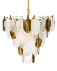 Chandelier AGUIRRE Glass Brass_1006316