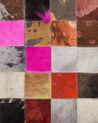 Cowhide Area Rug 200 x 200 cm Multicolour ENNE_746182