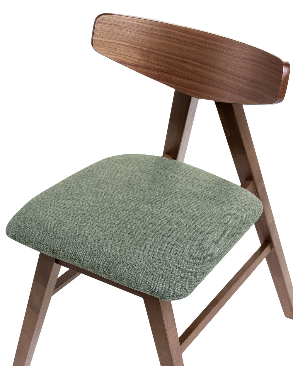 Set di 2 sedie da pranzo LACOTA Legno Marrone/Verde_1054223