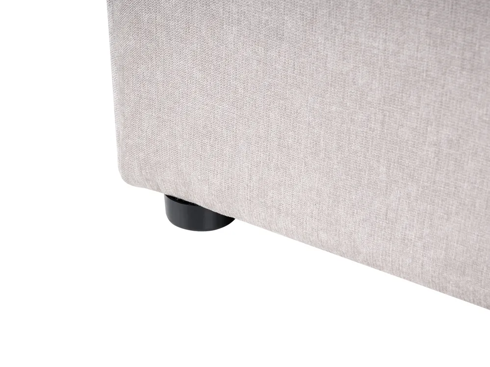 Bett mit Stauraum QUILLIEN Chenillegewebe Taupe 160 x 200 cm_989564