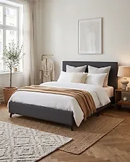 Bed Fabric AMBASSADOR 160 x 200 cm (EU King Size) Dark Grey_1175066