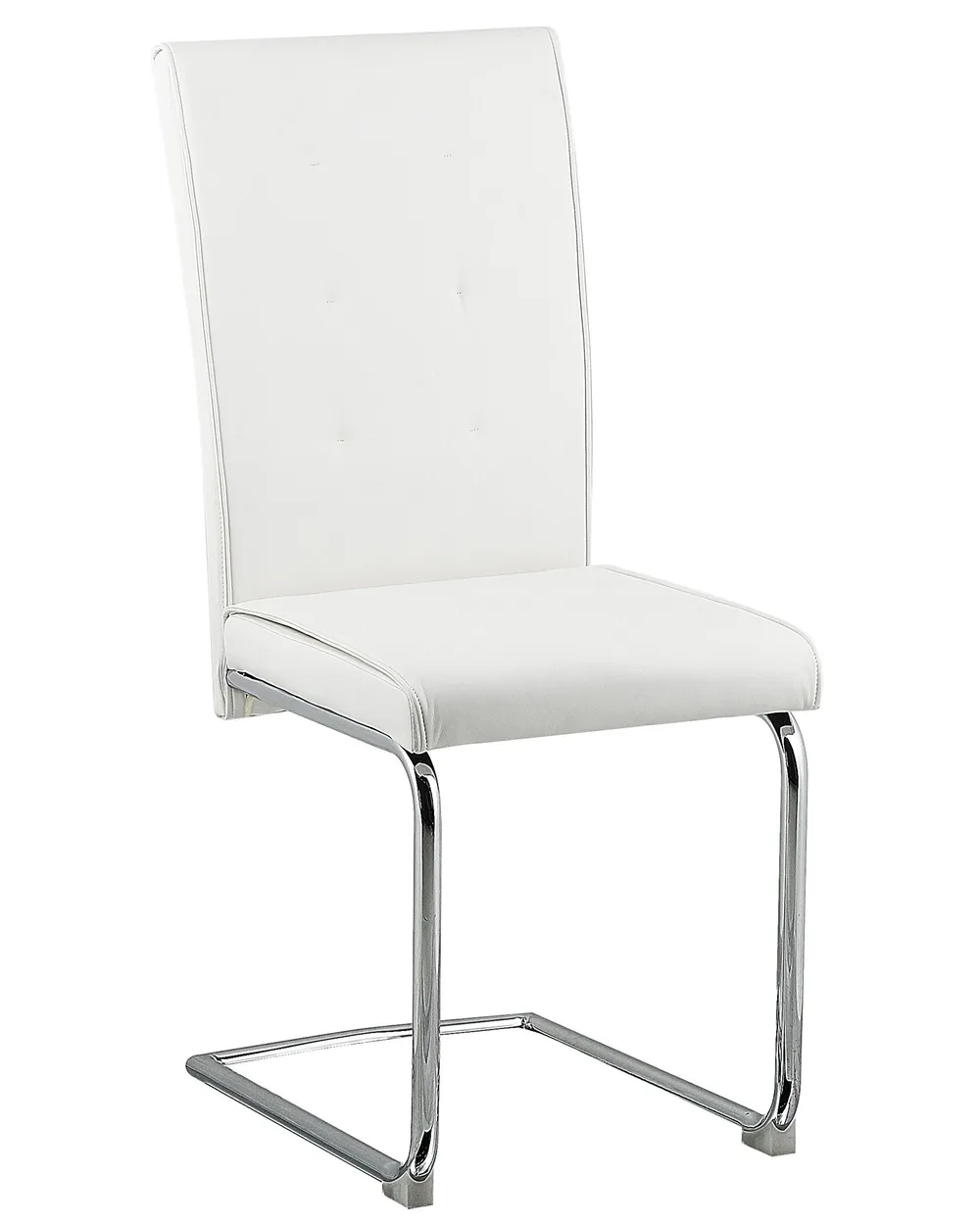 Set of Dining Chairs ROVARD Faux Leather Off-White