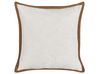 Set of 2 Cotton Cushions 45 x 45 cm Off-White IANTHE_940114