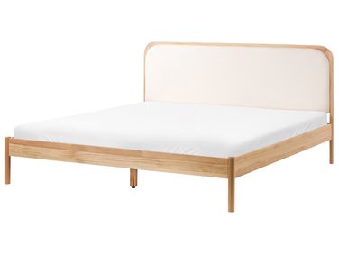 Postel Borovicové dřevo DOSCHES 180 x 200 cm Světle hnědá
