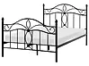Bed Metal ANTLIA 120 x 200 cm (EU Small Double) Black