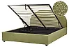 Ottoman Bed VAUCLUSE Boucle Light Green 160 x 200 cm (EU King Size)