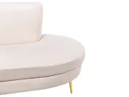 Divano semicircolare 4 posti MOSS Velluto Beige chiaro_851378