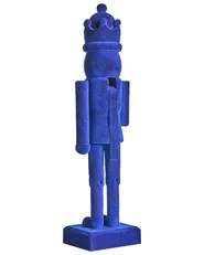 Set of 2 Figurines FLATEY 40 cm Nutcracker Blue_1009147