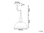 Lampadario DIDESSA Metallo Bianco sporco_779282