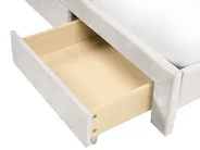 Bed with Storage Drawers LONZAC Velvet Off-White 120 x 200 cm (EU Small Double)_1014747