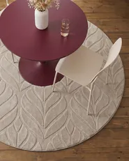 Faux Fur Rug MITCHELL Beige ø 160 cm_1092474