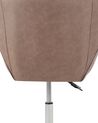 Faux Leather Desk Chair Light Brown NEWDALE_934250