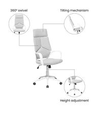 Office Chair DELIGHT II Light Grey_1073997