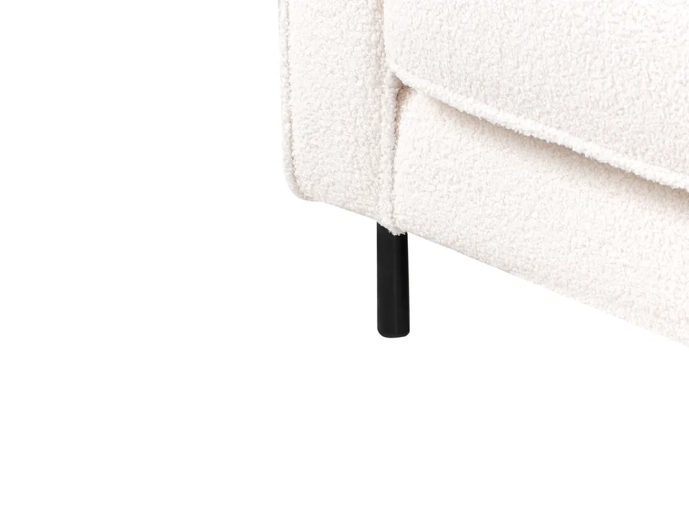 Set da salotto 4 posti SAVALEN Bouclé Bianco_964509