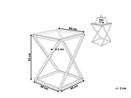 Side Table BEVERLY Glass Silver_815118