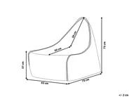 Sitzsackbezug DROP 63 cm 75 cm Schwarz_1169036