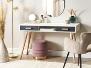Home Office Desk FRISCO 120 cm 45 cm with Drawers Grey_716354