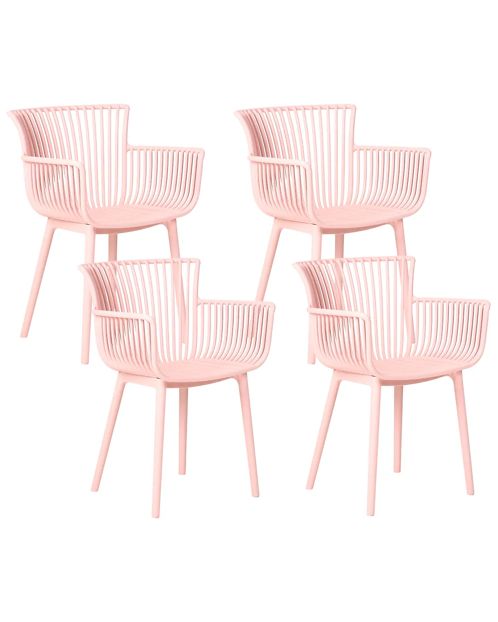 Gartenstuhl 4er Set PESARO Rosa