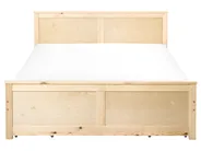 Bed with 4 Drawers DAUPHIN Pine Wood Light Brown 180 x 200 cm (EU Super King)_1059896