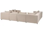 Divano modulare a U 8 posti AXEBO Bouclé Beige_1077292