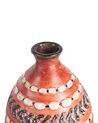 Dekorativní terakotová váza 36 cm hnědá/černá KUMU_850155