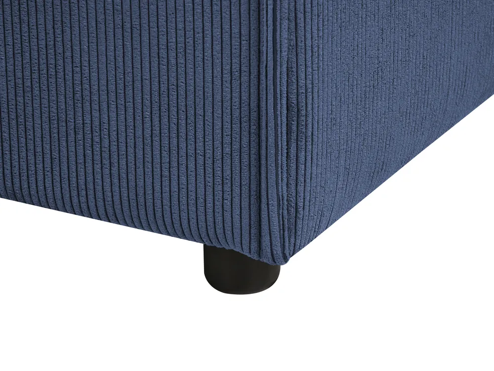 Left-Hand Chaise Longue ARDAL Corduroy Dark Blue_1008666