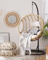 PE Rattan Hanging Chair with Stand Natural ASPIO_763698