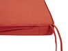 Panchina da giardino legno d'acacia con contenitore e cuscino rosso 160 cm SOVANA_922591