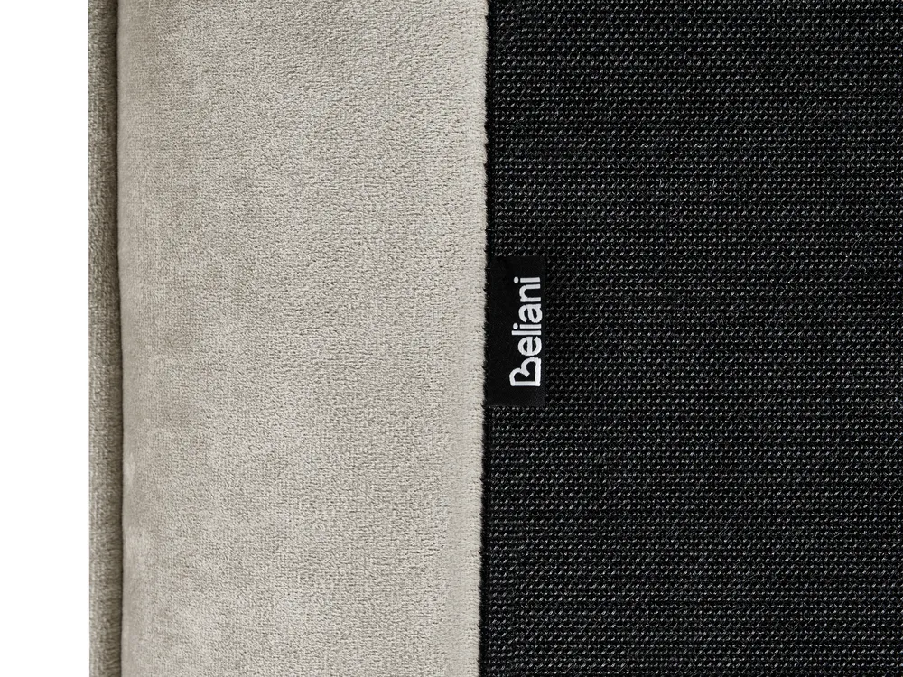 Waterbed Velvet LAVAUR 160 x 200 cm (EU King Size) Taupe_985794