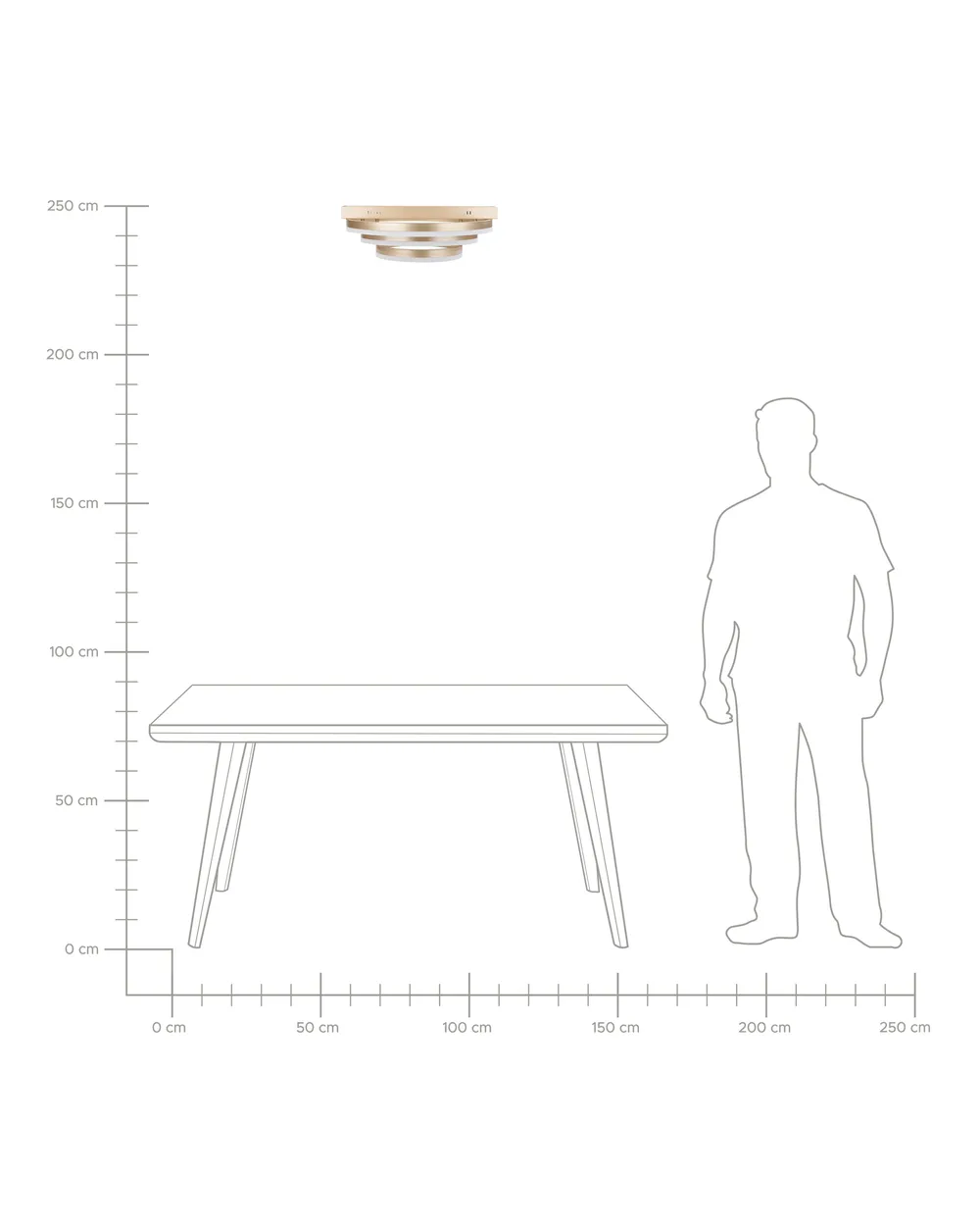 Lampadario a LED NORE Oro_847350