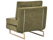 Single Sofa Bed JERSLEV Fabric Green_1009973