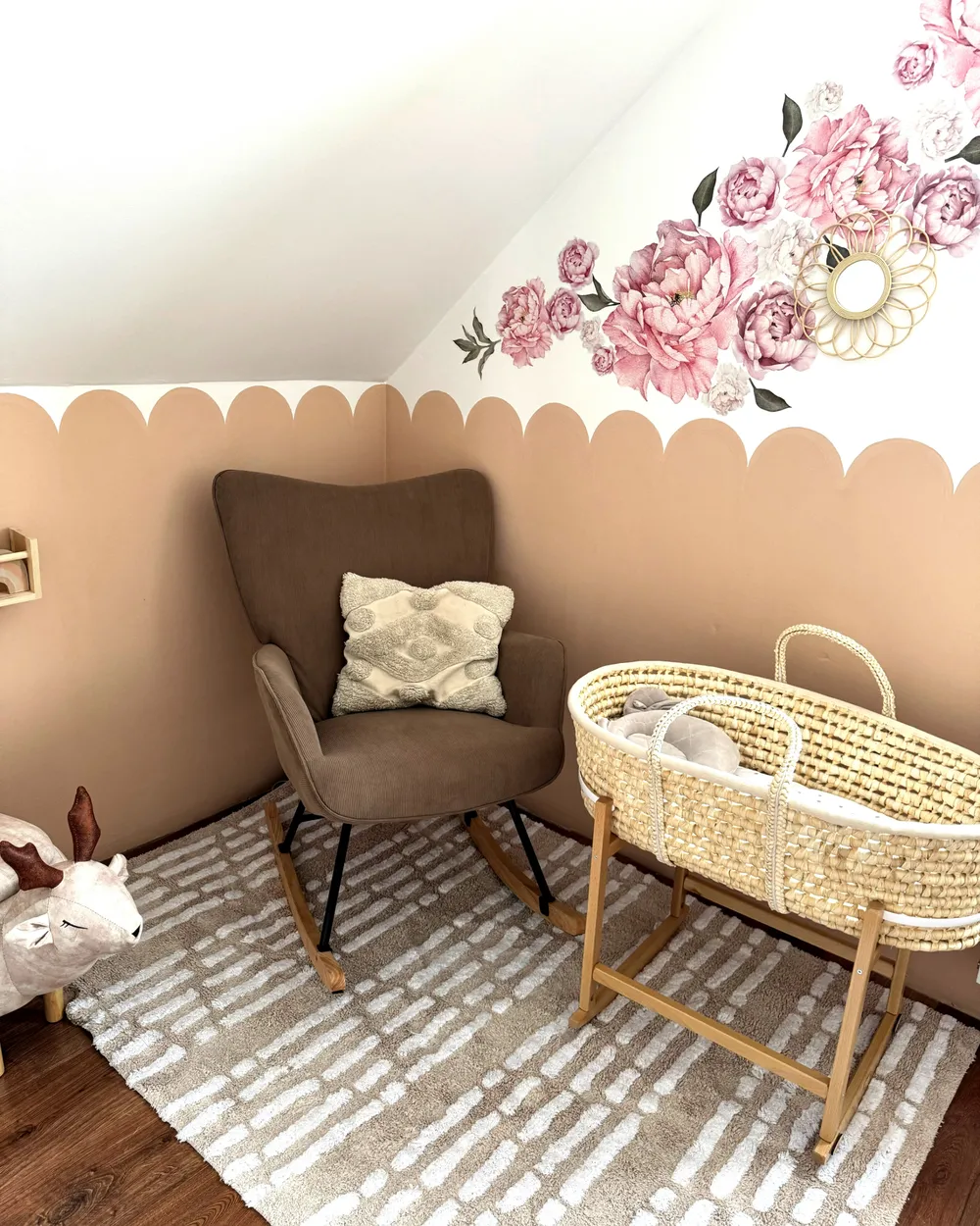 Rocking Chair ARSET Corduroy Taupe - Main Image