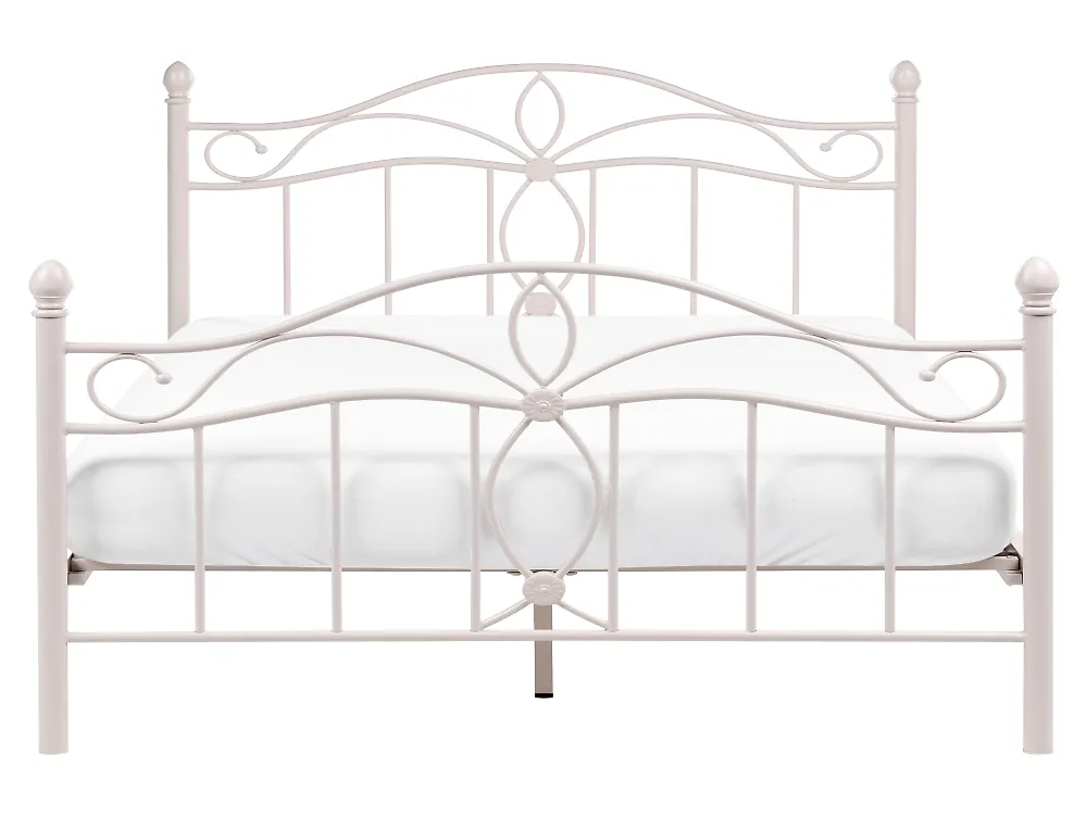 Bed Metal ANTLIA 160 x 200 cm (EU King Size) Light Beige_1165292