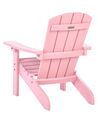 Krzesło ogrodowe dla dzieci różowe ADIRONDACK_918298
