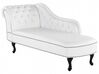 Left Hand Chaise Lounge Faux Leather White NIMES_451632
