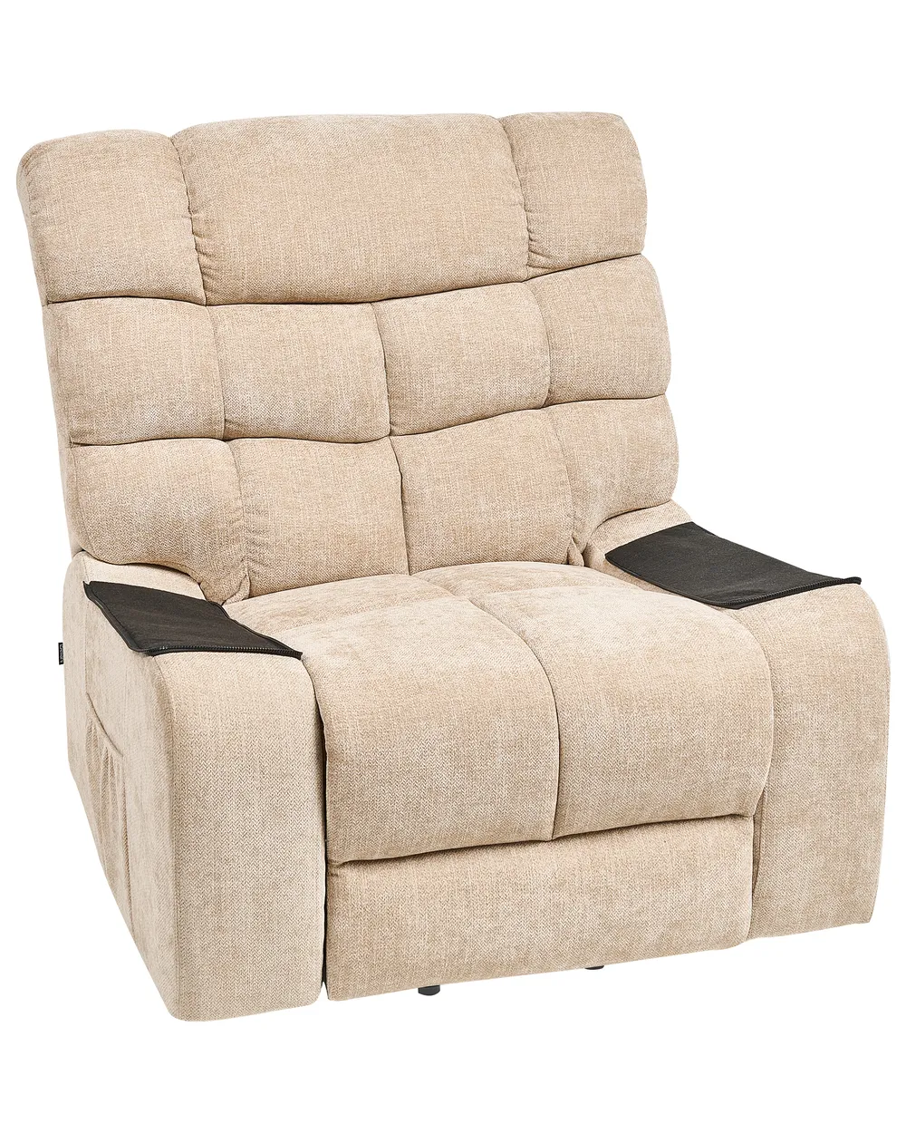 Sedia reclinabile elettrica ARES Poggiapiedi a scomparsa Tessuto Beige_938702